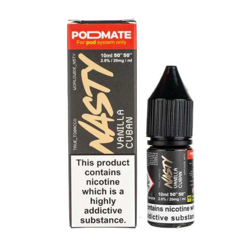 Vanilla Cuban Podmate Nic Salt by Nasty Juice