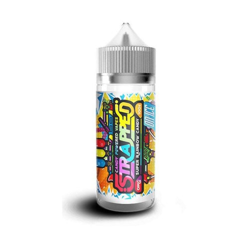 Super Rainbow Candy ICE By Strapped Short Fill 100...