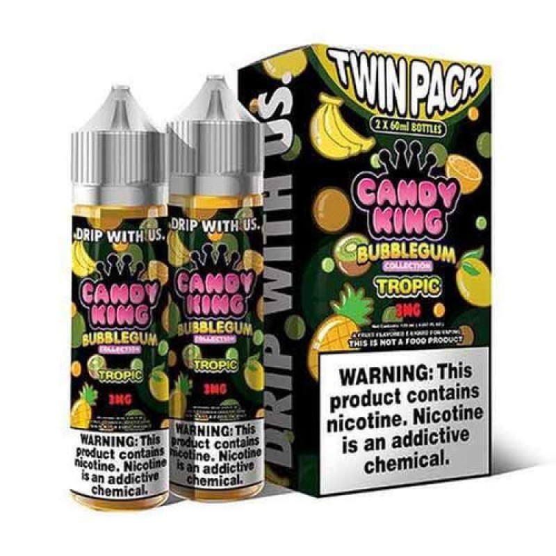 Tropic Bubblegum by Candy King Short Fill 2 x 50ml