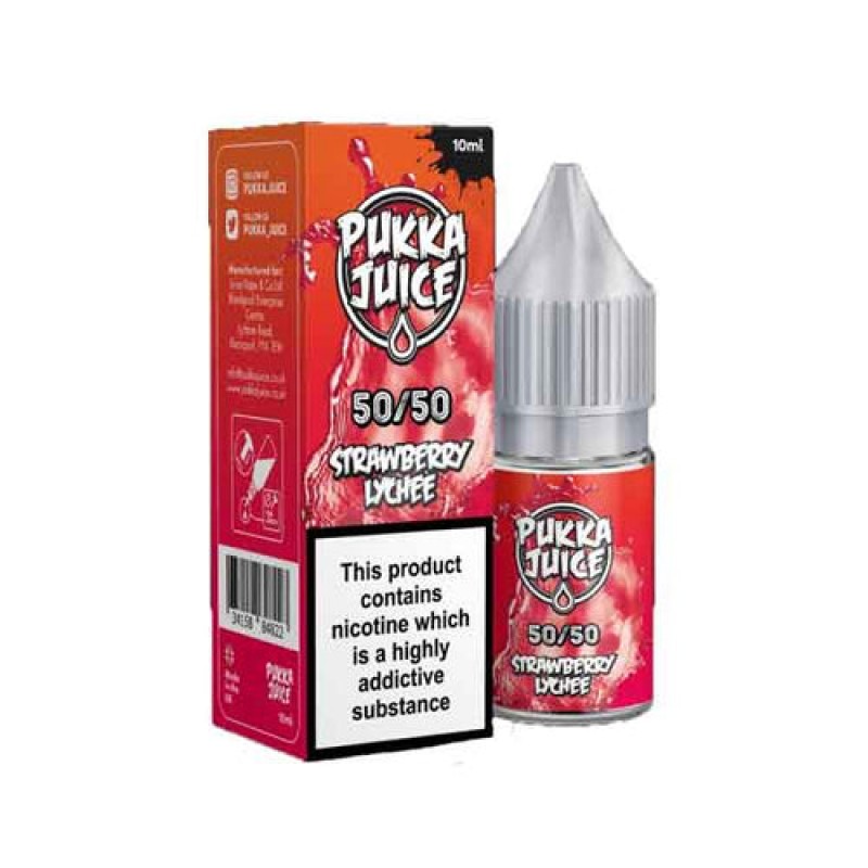 Strawberry Lychee by Pukka Juice 50/50 E-Liquid 10ml