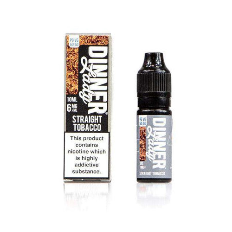 Straight Tobacco 50/50 E-Liquid by Dinner Lady 10m...