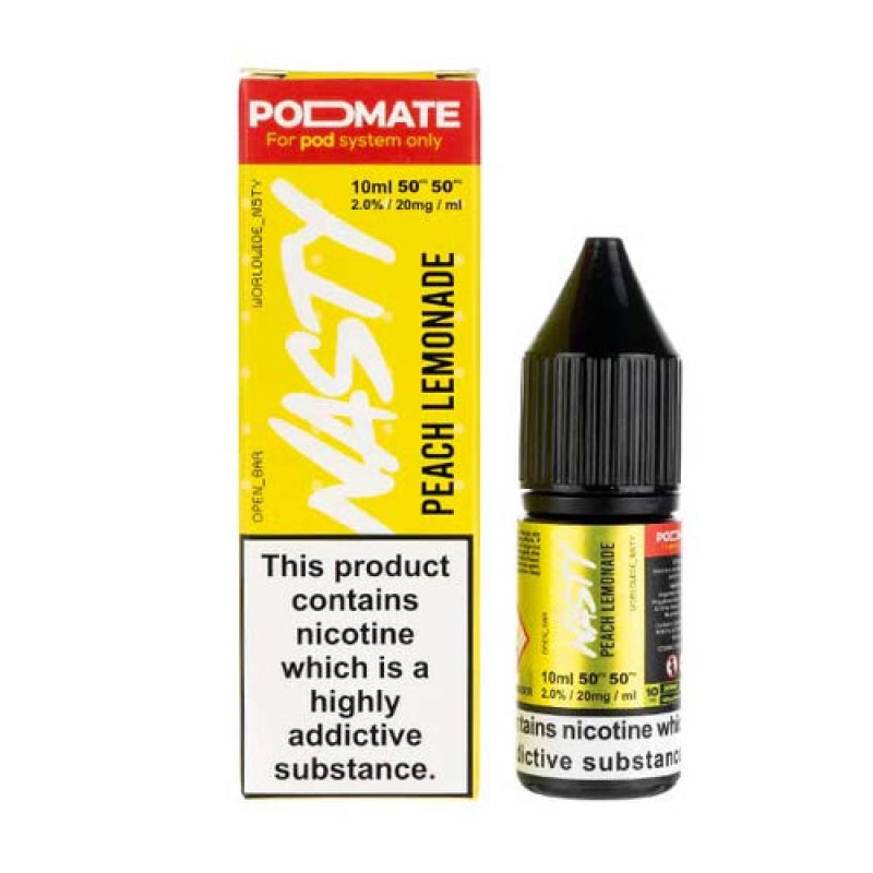 Peach Lemonade Podmate Nic Salt by Nasty Juice