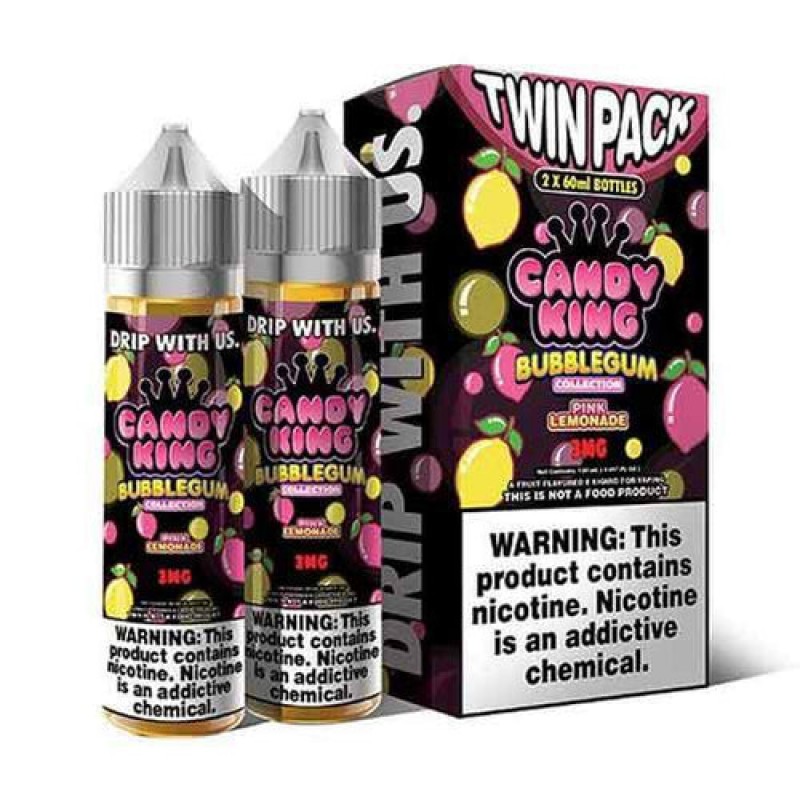 Pink Lemonade Bubblegum by Candy King Short Fill 2 x 50ml