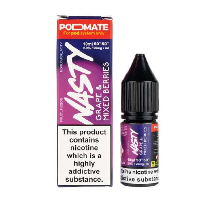 Grape Mix Berries Podmate Nic Salt by Nasty Juice