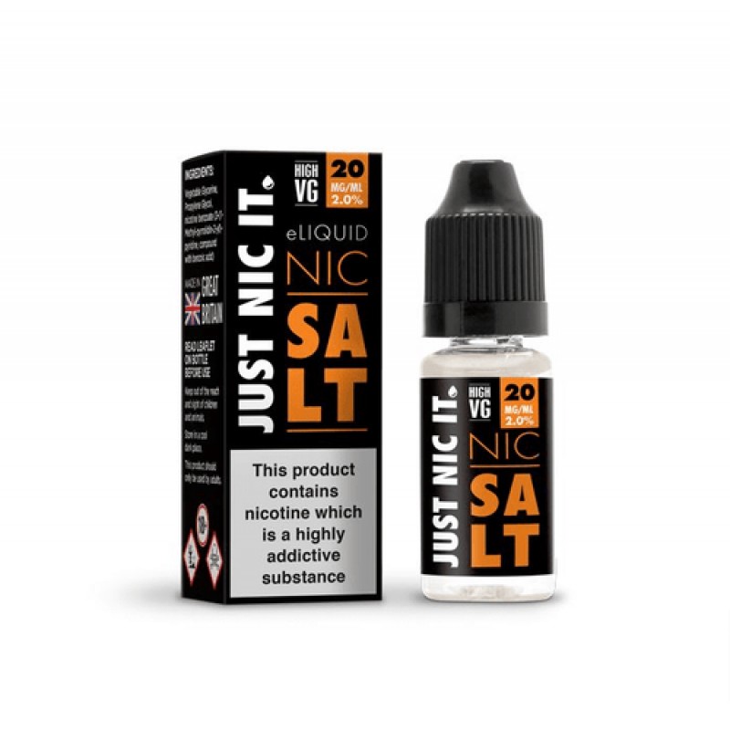 Just Nic It Nic Salt 80/20 High VG Nicotine Shot 2...