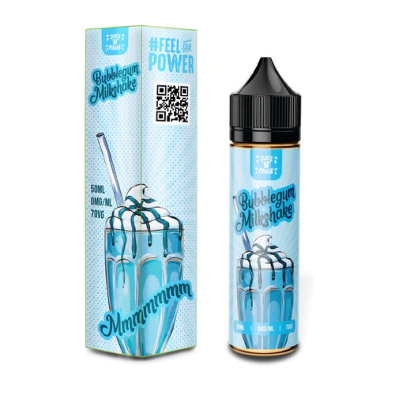 Bubblegum Milkshake by Juice N Power Short Fill 50ml