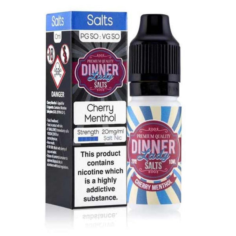 Cherry Menthol Nic Salt E-Liquid by Dinner Lady