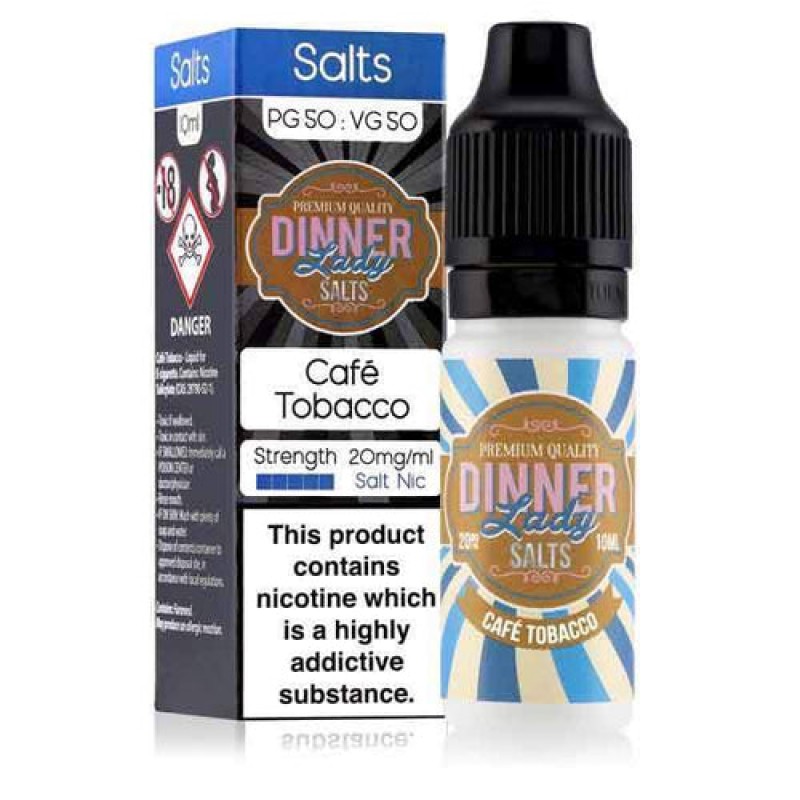 Café Tobacco Nic Salt E-Liquid by Dinner Lady