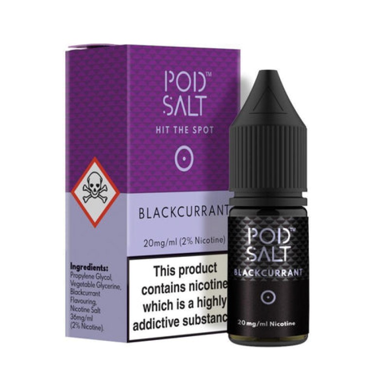 Blackcurrant Nicotine Salt E-Liquid by Pod Salt