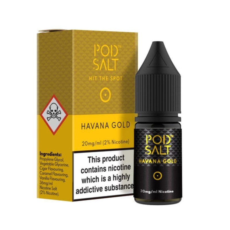 Havan@ Gold Nicotine Salt E-Liquid by Pod Salt