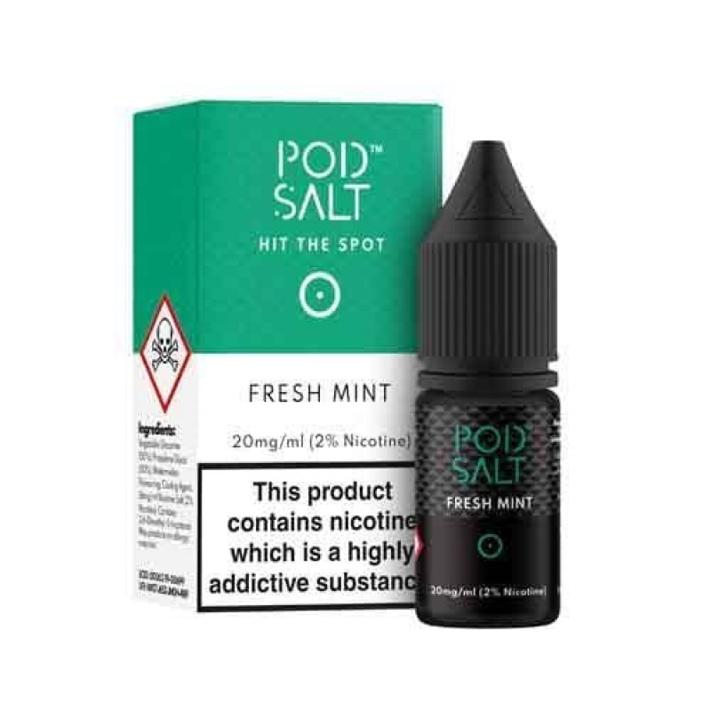 Fresh Mint Nicotine Salt E-Liquid by Pod Salt