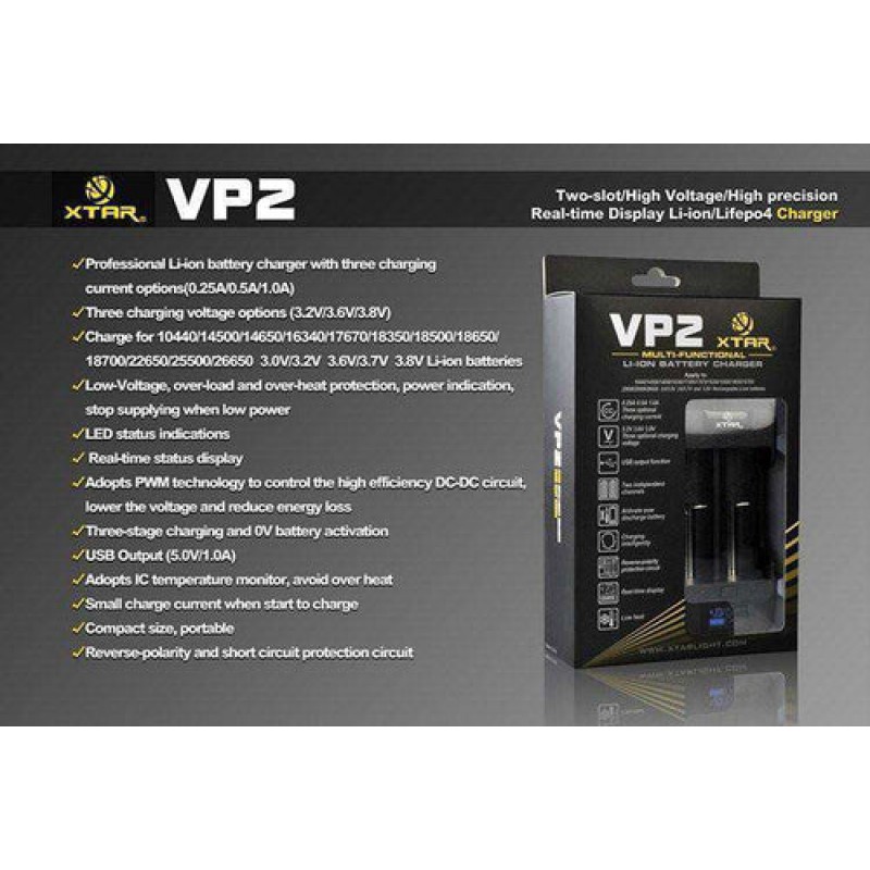 XTAR VP2 Dual Bay Charger