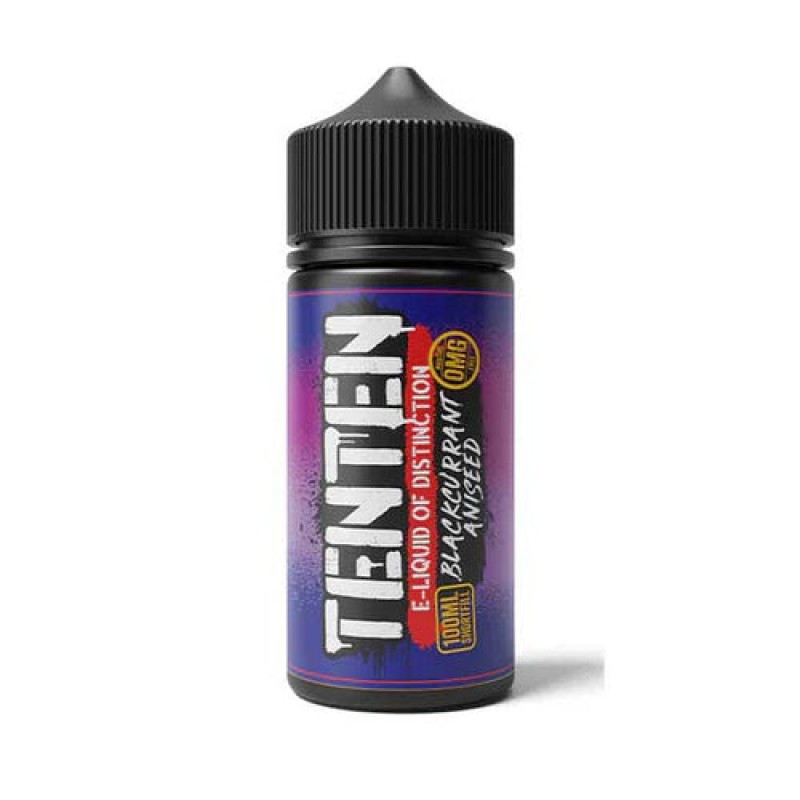 Blackcurrant Aniseed by TenTen Short Fill 100ml