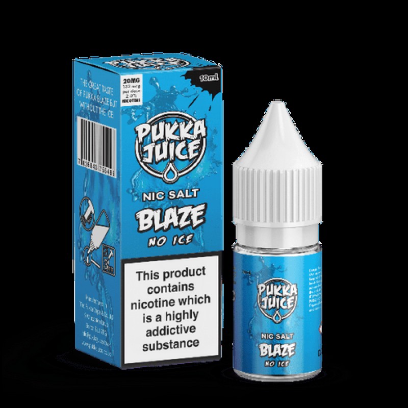 Blaze No Ice Nic Salt by Pukka Juice 10ml