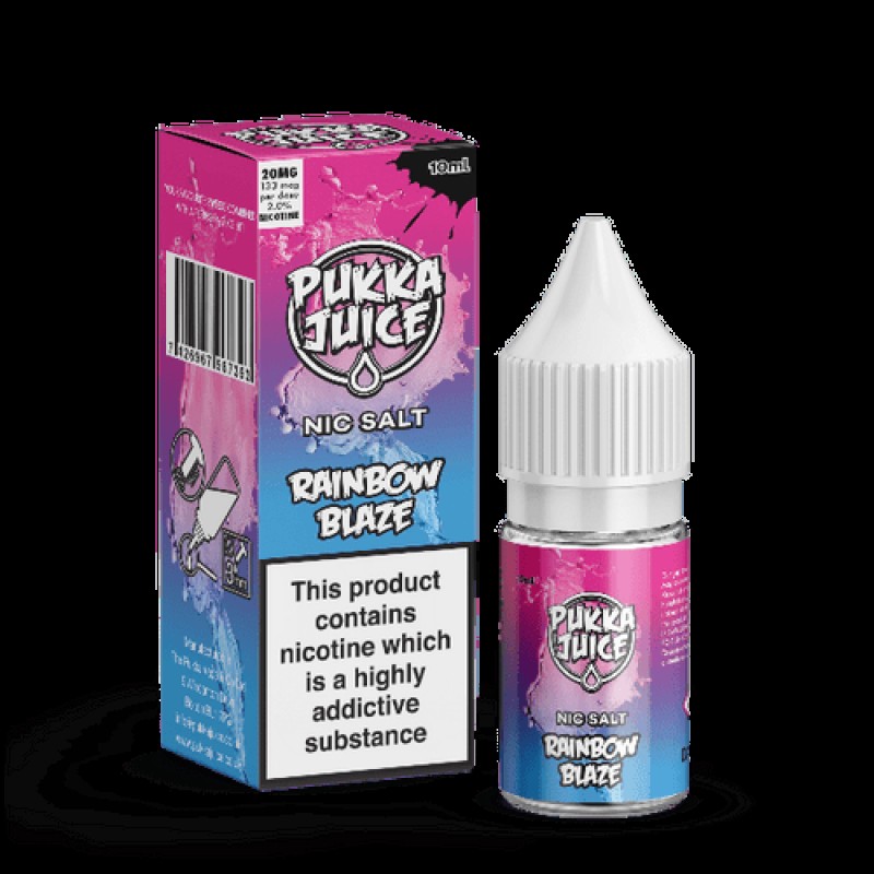 Rainbow Blaze Nic Salt by Pukka Juice 10ml