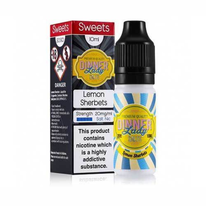 Lemon Sherbets Nic Salt E-Liquid by Dinner Lady