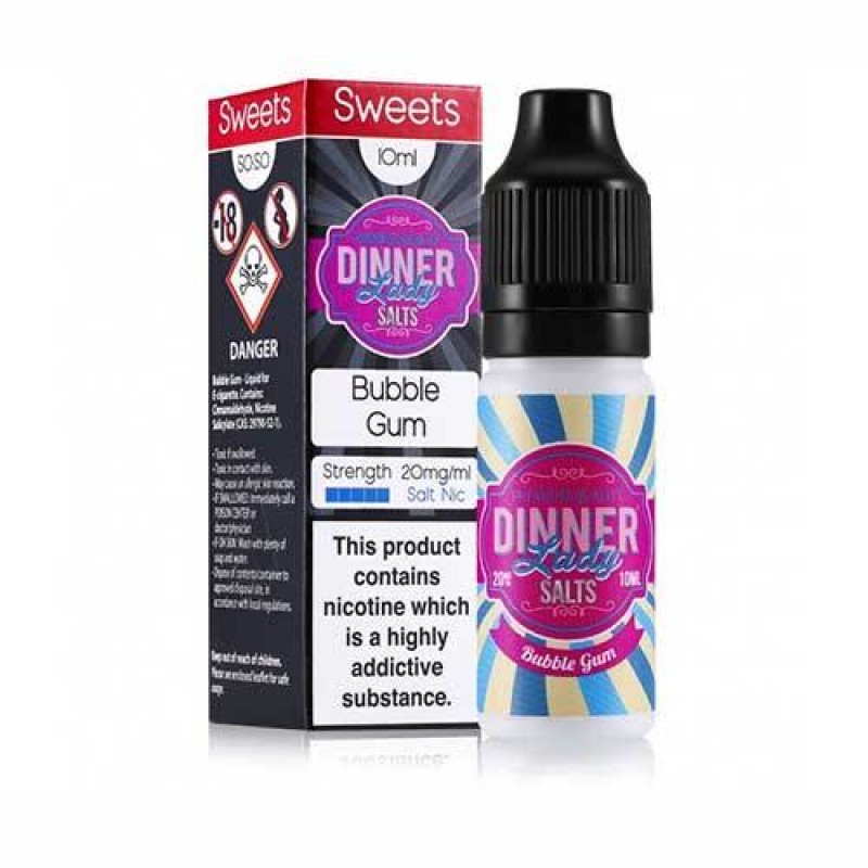 Bubble Gum Nic Salt E-Liquid by Dinner Lady