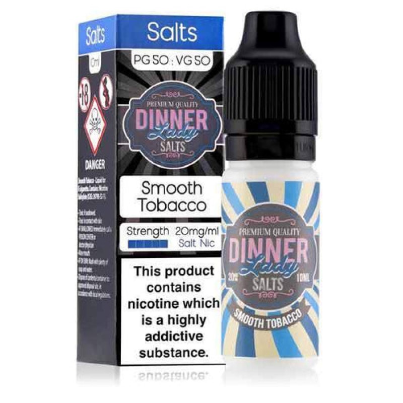 Smooth Tobacco Nic Salt E-Liquid by Dinner Lady