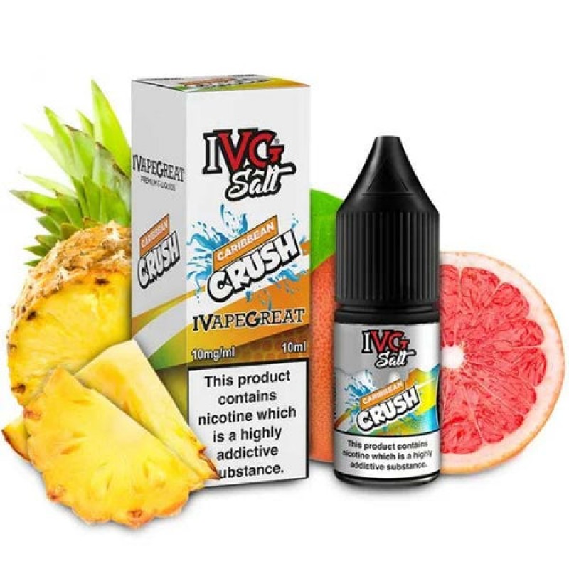 Caribbean Crush Salt E-Liquid By IVG Drinks 10ml