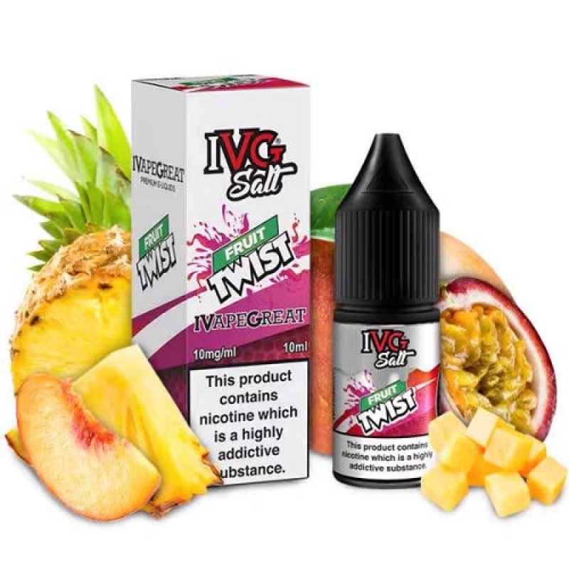 Fruit Twist Salt E-Liquid By IVG Drinks 10ml