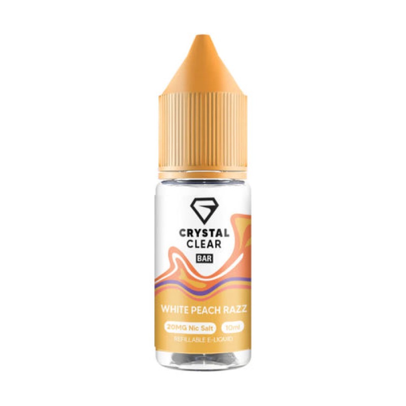 Crystal Clear Bar Nic Salts White Peach Razz