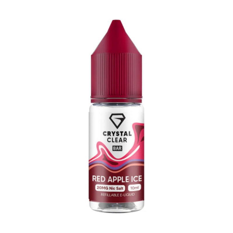 Crystal Clear Bar Nic Salts Red Apple Ice