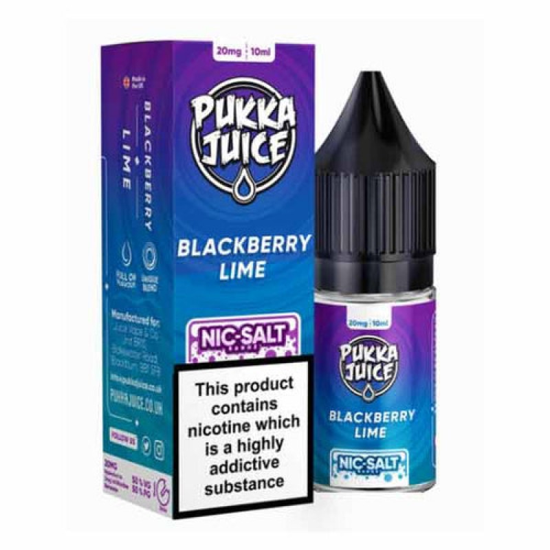 Blackberry Lime Nic Salt by Pukka Juice 10ml