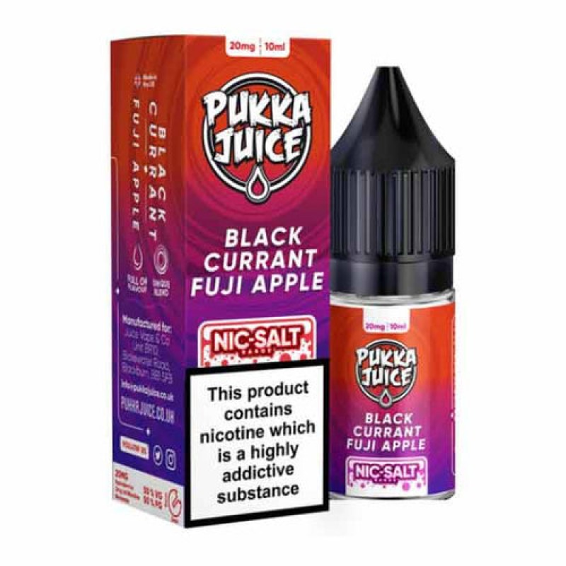 Blackcurrant Fuji Apple Nic Salt by Pukka Juice 10...