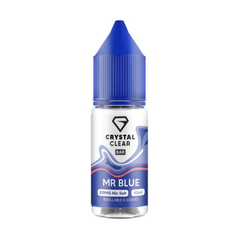 Crystal Clear Bar Nic Salts Mr Blue
