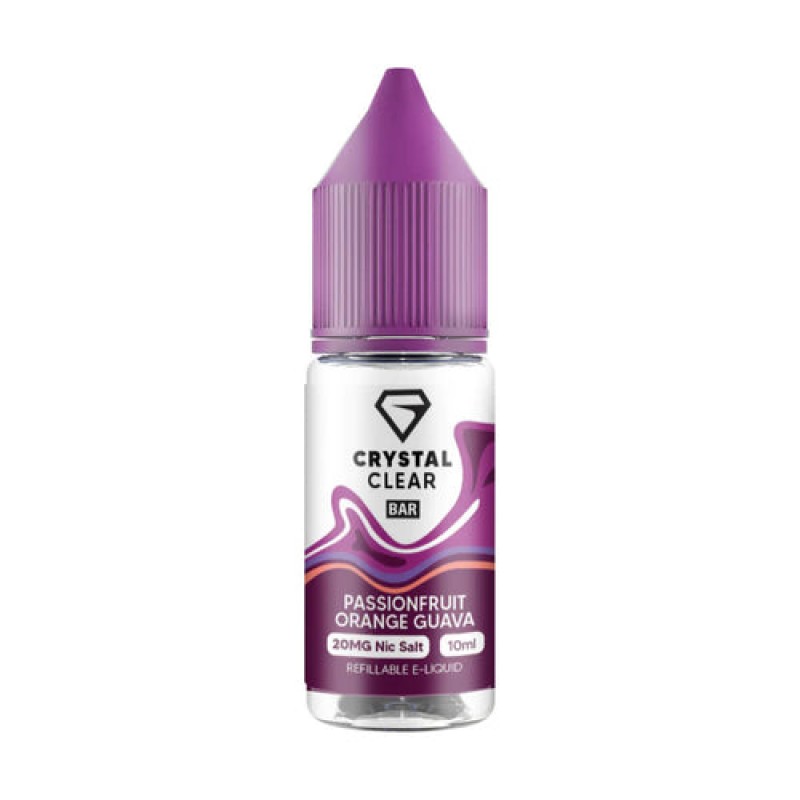 Crystal Clear Bar Nic Salts Passionfruit Orange Gu...