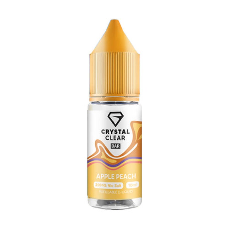 Crystal Clear Bar Nic Salts Apple Peach