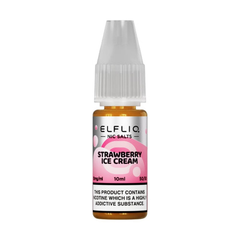 Elfliq Strawberry Ice Cream Nic Salt by ELF Bar