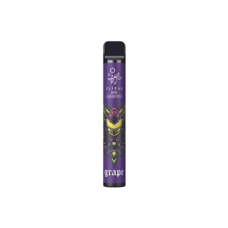 Grape Elf Bar 600 Lux Edition Disposable Vape Kit