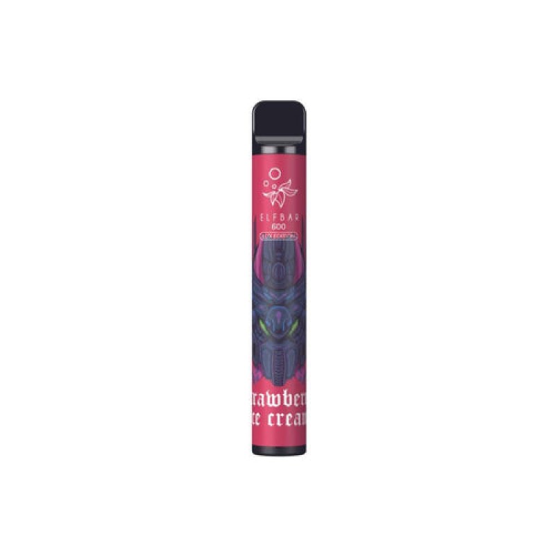 Strawberry Ice Cream Elf Bar 600 Lux Edition Dispo...