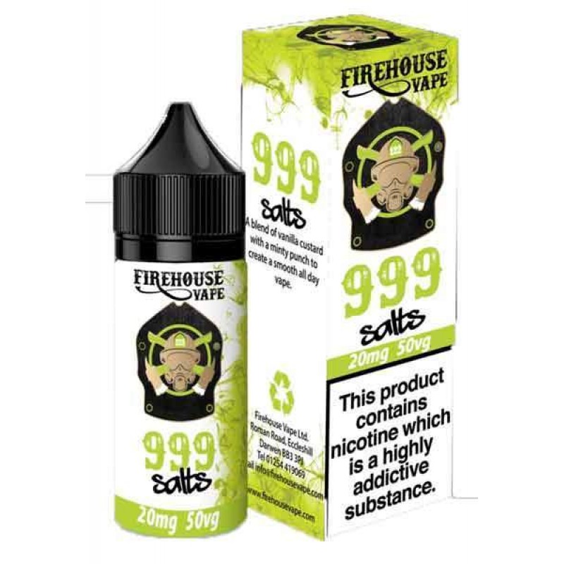 999 - Mint Custard Nic Salt by Firehouse Vape 10ml