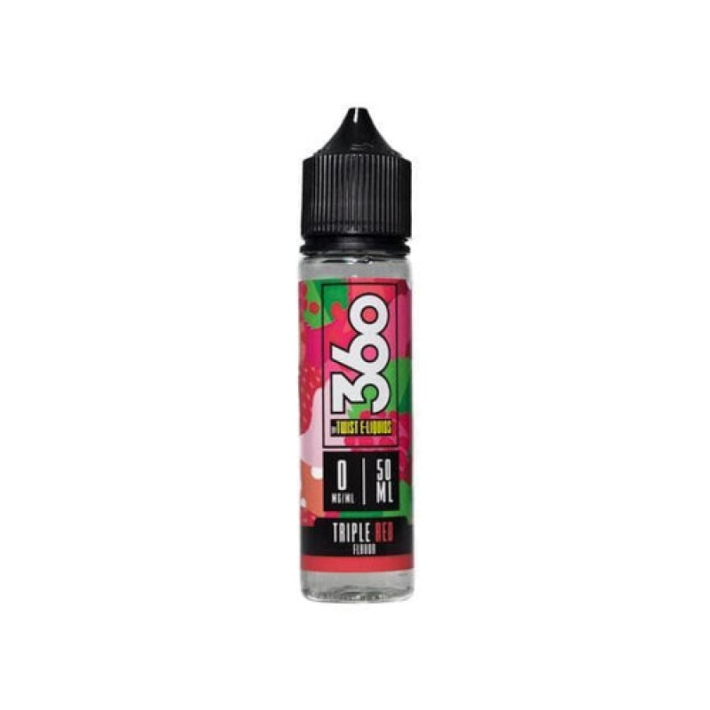 360 Triple Red by Twist E-Liquids 50ML - Short Fil...