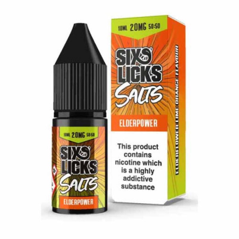 Elderpower by Six Licks Salt Nic E-Liquid 10ml