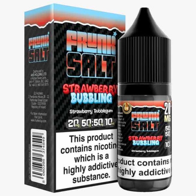 Strawberry Bubbling Nic Salt By Frunk Salt