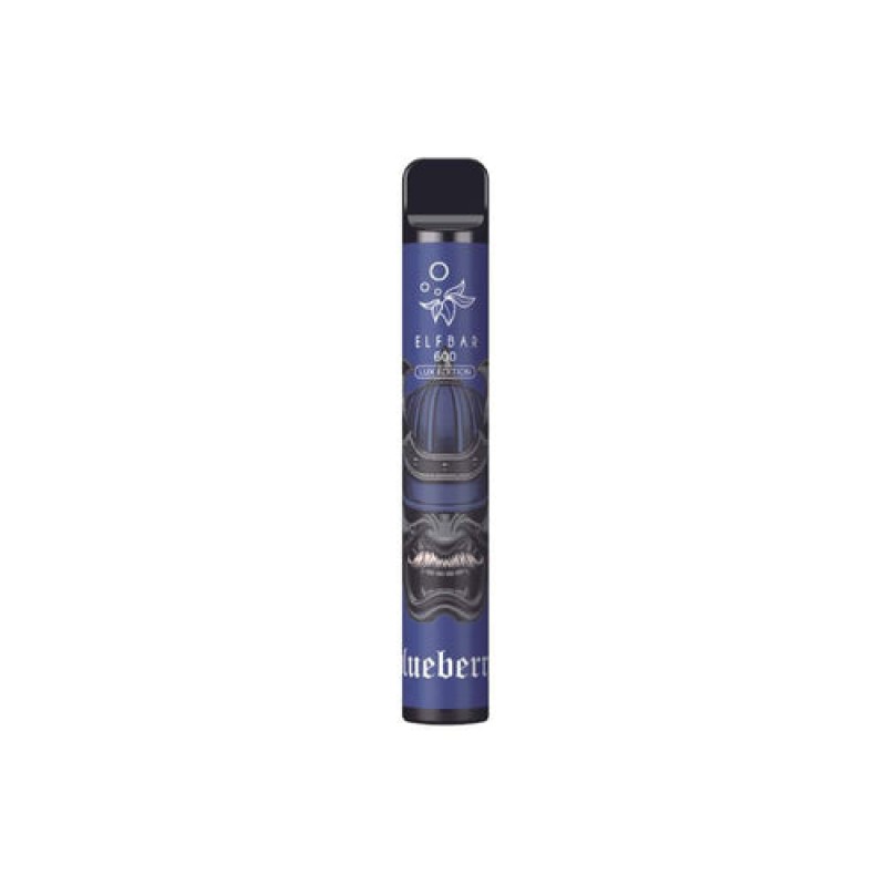 Blueberry Elf Bar 600 Lux Edition Disposable Vape ...