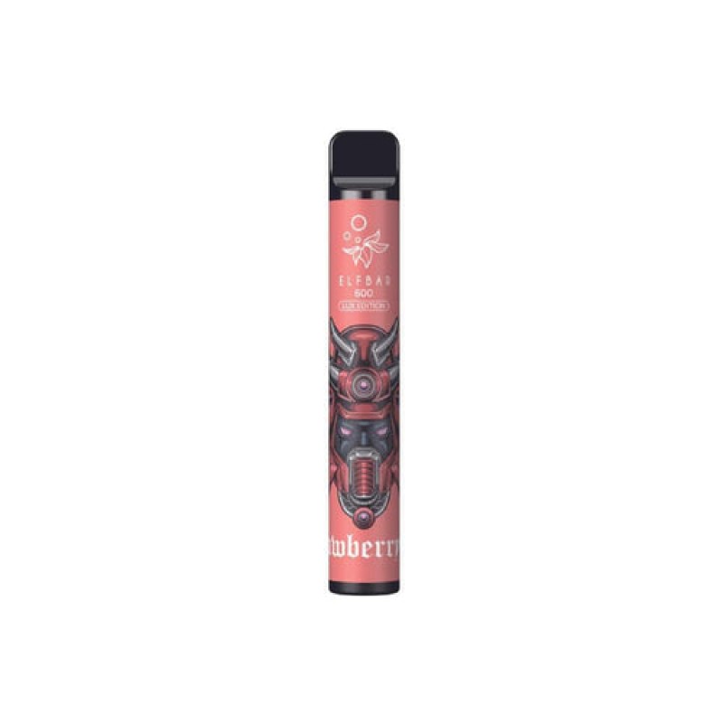 Strawberry Ice Elf Bar 600 Lux Edition Disposable ...
